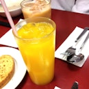 Orange Juice and Teh Peng