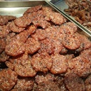Coin Bak Kwa (BBQ Meat) from Bee Cheng Hiang.