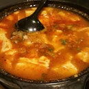 Spicy Soft Beancurd Soup from Crystal Jade Korean Ginseng Chicken And BBQ.