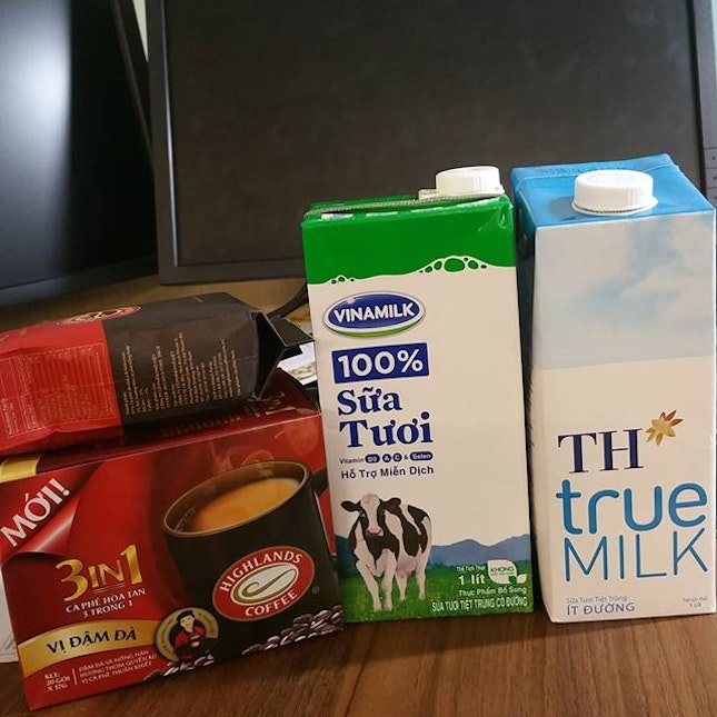 So excited to try these :) #vinamilk #vietnam #Vietnammilk #highlandscoffee #thtruemilk #foodporn #sgfood #sgfoodies #burpple #sg #sgfoodtrend #igsg #instafood #Singapore #whati8today #sgig #eatoutsg #hungrygowhere #foodstagram #sgfooddiary #instafoodsg #foodgasm #SGMakanDiary #ginpala #milk #eatbooksg #8dayseat #thefoodiehub