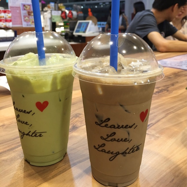 Green Tea Latte & Hojicha