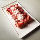 #strawberries and #cream #waffle #dessert at #theloftcafe