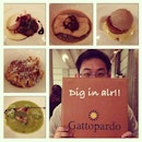 Guess who join me for dinner #italian #dinner #food #instacollage #gattopardo