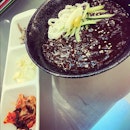 Jajangmyun at a distance~ #korean #jajangmyun #lazytohashtag #dinner