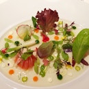 Salad With Lettuce Cream And Lobster