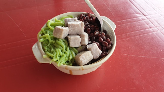 Cendol Red Bean ABC Top With Yam