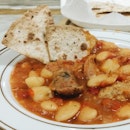 My idea and mummy execute it - sausage & bean stew!