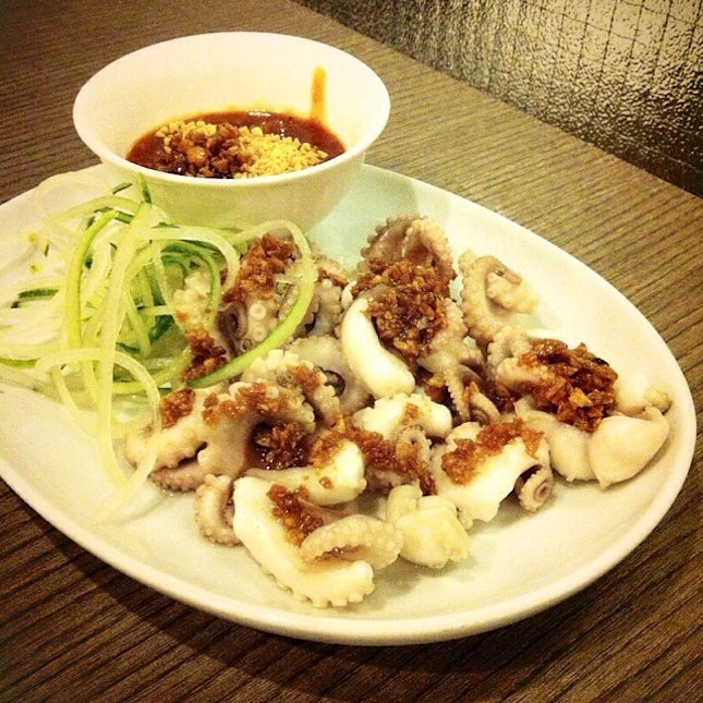 Steamed Baby Octopus ($12)