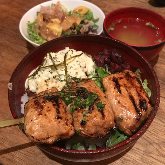 Big Tsukune & Nanban Don Lunch Set ($15++)