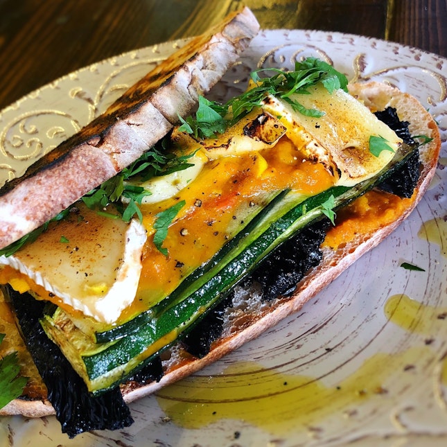 NEW All-day Item: Grilled Vegetable Sandwich ($19++)
