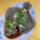 Freshly Steamed Turbot ($12 for every 100gms)