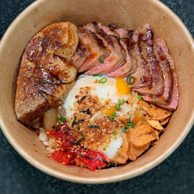 You Can Now Order In This Beef Rice Bowl With An Add-on Of Foie Gras ($25).