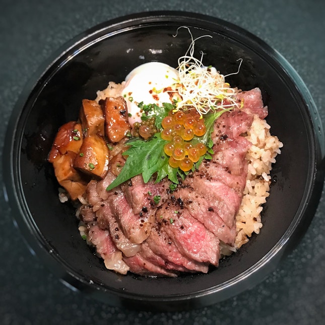Possibly The Only Aged Beef Donburi In Singapore Right Now ($138).