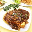 肉香豆腐, Minced Meat Tofu.