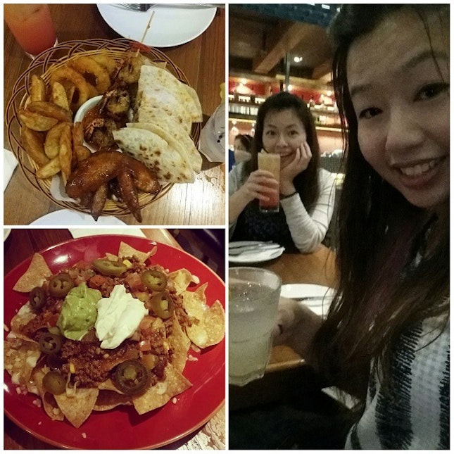 Friday night with this girl, endless talk with too much food!