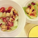 Caesar Salad & Mango milkshake