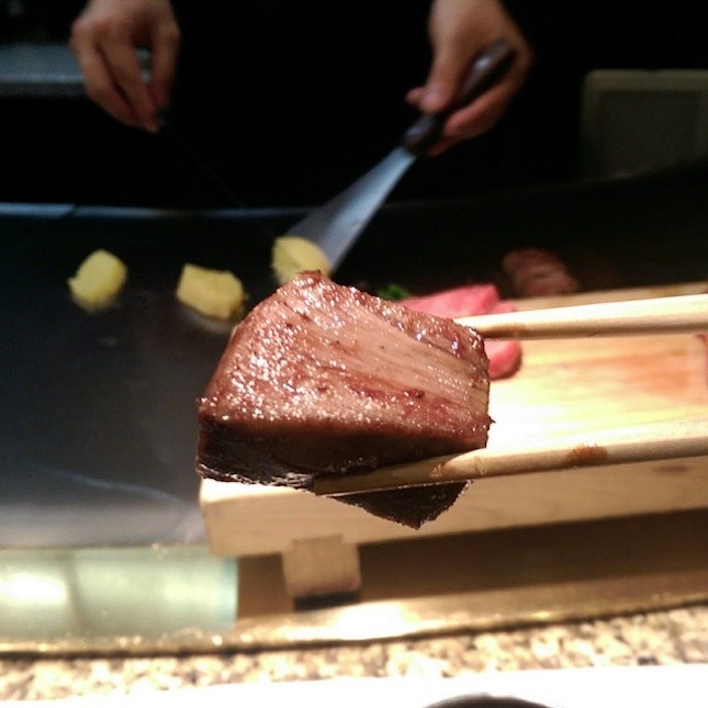 The legendary Kobe Beef that melts 😱😋😍😘 it is so yummy I am gonna cry #foodporn