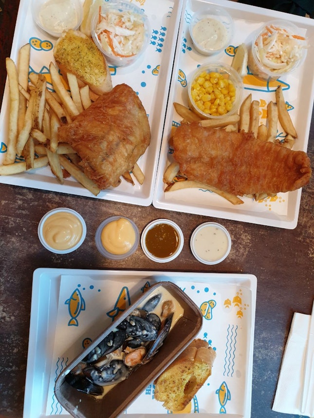 Classic Sea Bass Fish&Chips And Classic Dory Fish&Chips