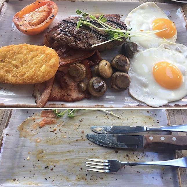 Before and after #burp #brunch