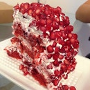 Pomegranate cake.