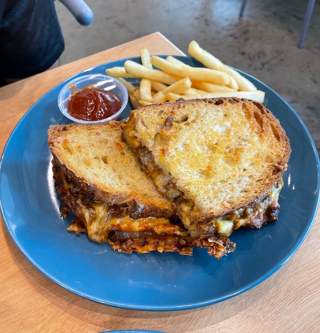 BBQ Beef Grilled Cheese Sandwich