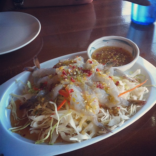Spicy Raw Shrimp #raw #shrimp #thai #ruenpair #food #foodie #foodstamping #foodspotting #instafood