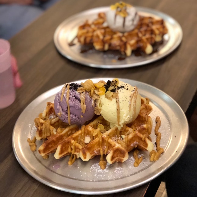 For 1-for-1 Waffle with Double Scoop (save ~$12.50)