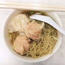 And because today was so cooling, a hearty bowl of Tiger Prawn Wonton Noodles in Soup comes in handy!