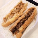 Starting off with the Chicken and Beef Cheese Steaks first!