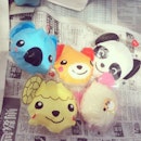 Made #chicken #rice #balls for baby @nicholaskwokjh 's birthday #lunch #picnic using #cute #Daiso #animal packaging!