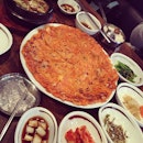 Super big #kimchi #pancake for #lunch!