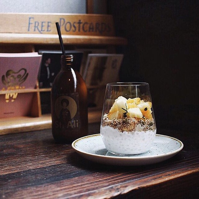 #tbt to another laidback day in Melbourne, sipping on cold brew and this Coconut sago AUD16.50.