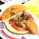 Famous Macau pork chop burger at Lan Fang Yuan! #hongkong
