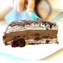 Black Forest Crepe Mille-Feuille
Layers of chocolate crepe with vanilla cream, chocolate mousse and cherries compote.