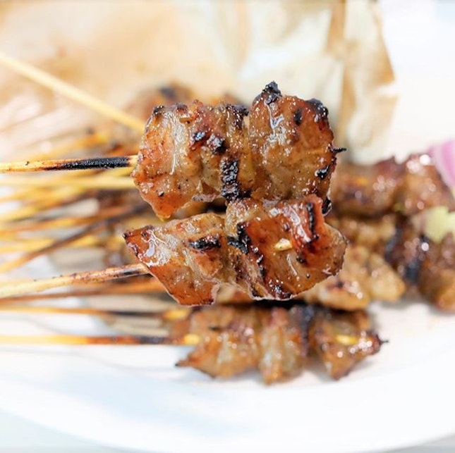 Famous Grilled Pork Satay from Old Airport.