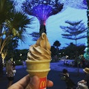 Gula Melaka Ice Cream Cone after a hot sunny day~ perfect!