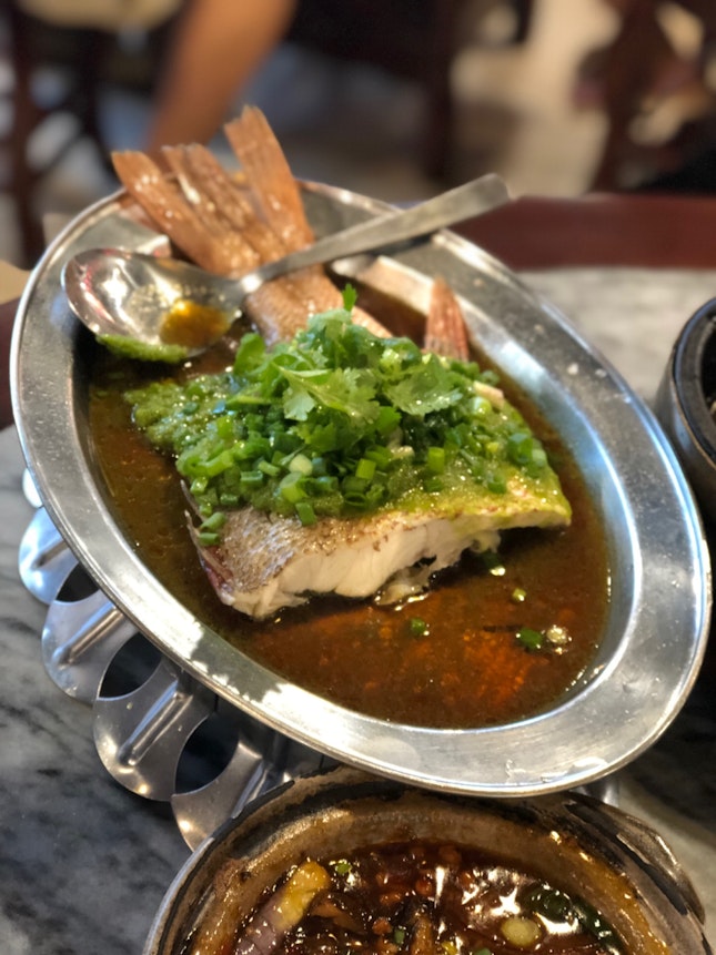 Steamed Fish With Ginger Sauce