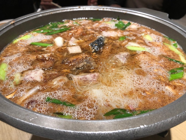 土魠魚米粉鍋 Hot Pot With Spanish Mackerel & Rice Vermicelli