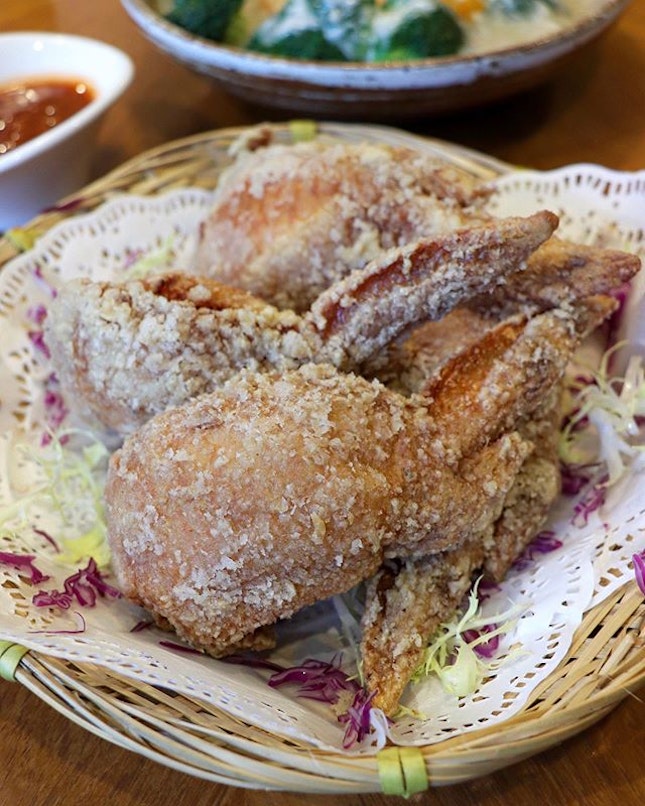 Our favourite dish of the media tasting has got to be the har cheong wings that’s stuffed with a pork mixture ($12).