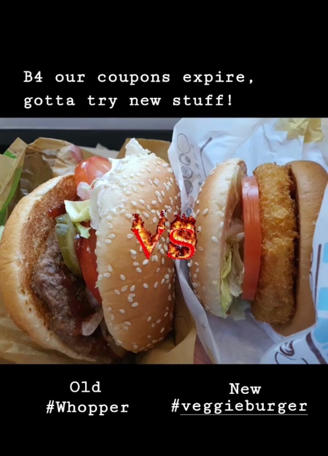 Whopper $7.50!VS BK Veggie Burger $4.80
