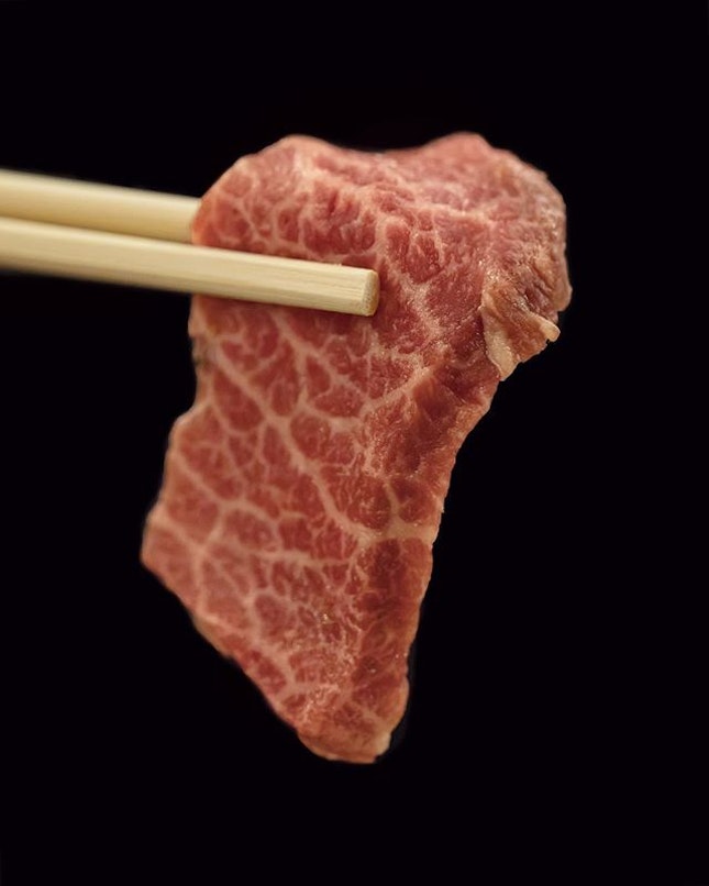 Who knew a raw slice of wagyu beef could be this good!