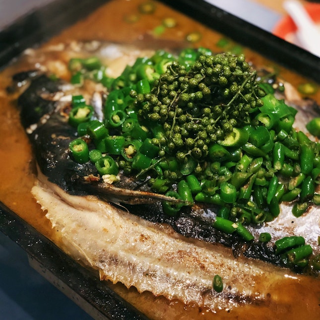 Grilled Fish with Green Pepper