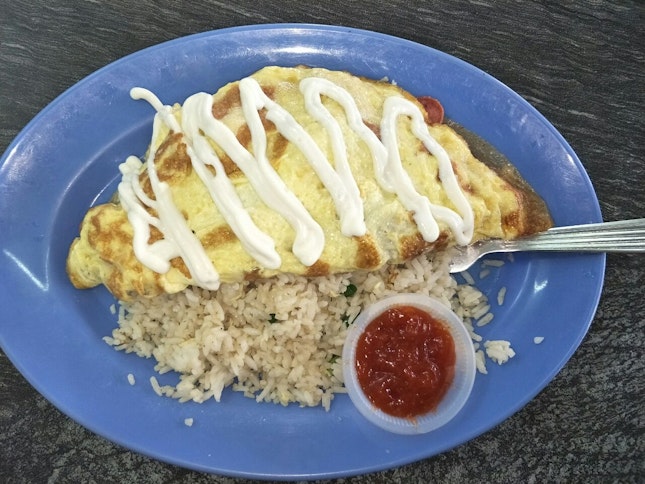 Omelette Fried Rice (RM5) 