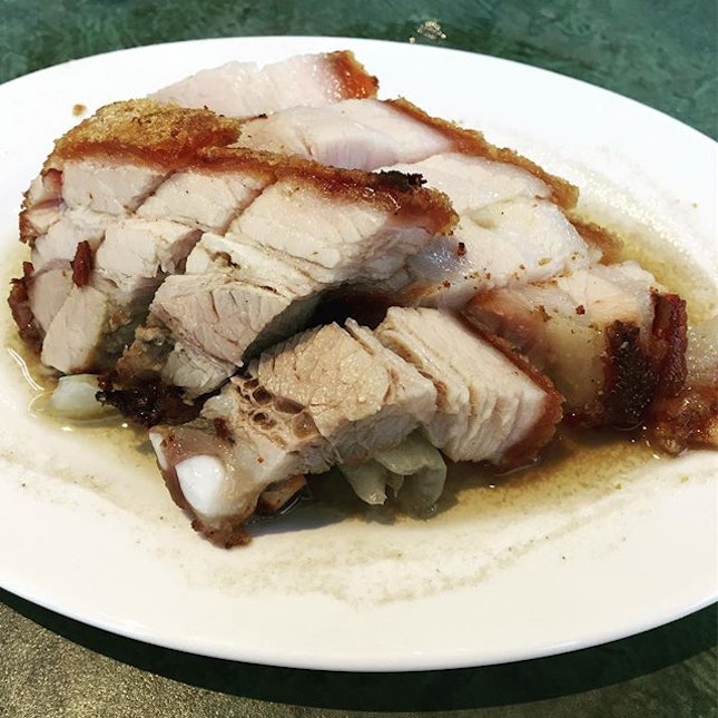 My all-time favourite dish, Roast Pork (no rice, please, cause I like to eat it on its own).