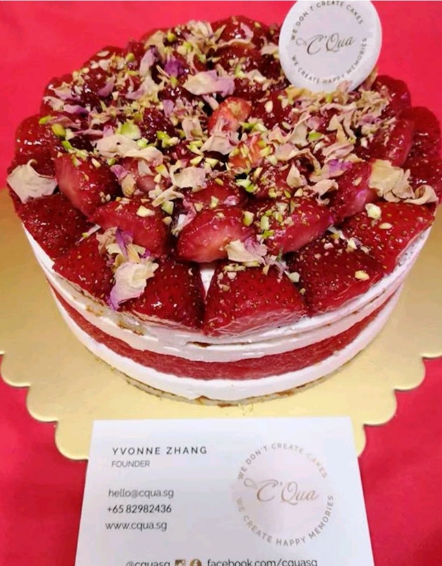 Rose Strawberry Watermelon Cake($65 Onward)