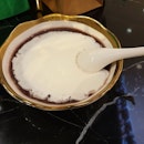 Red bean soup with sago and purple glutinous rice and small glutinous rice balls
