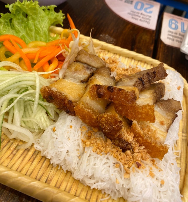 Rice Vermicelli Wrap With Crispy Roasted Pork Belly $6.90