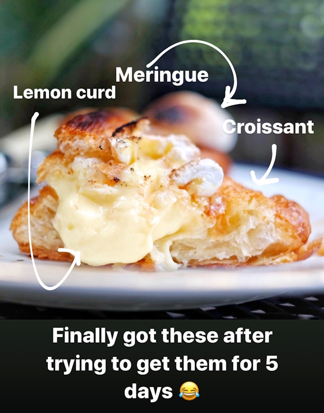 Lemon Meringue Croissant [$5]