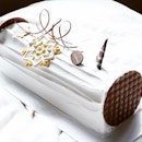 Thank you @bakerzin.sg for sending us this beautiful Coconut Passion Yule Log for @foodievstheworld .