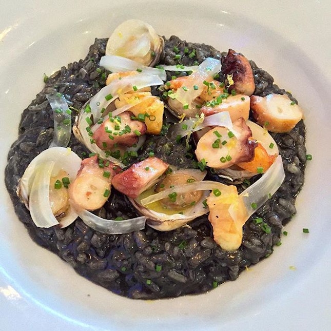 Squid ink risotto from South Union Park.